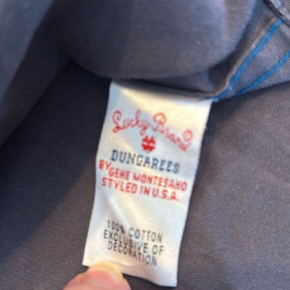 LUCKY BRAND men button down embroidered back/sleeves L gray - Picture 9 of 10